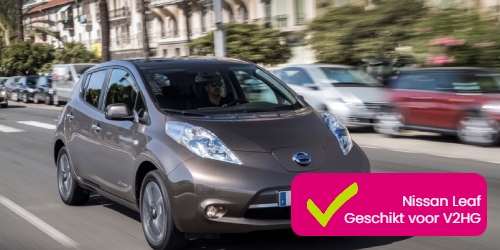 Nissan Leaf bidirectioneel laden